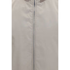 Brunello Cucinelli Gray Polyester Sleeveless Jacket