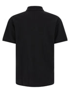 Palm Angels Black Cotton Polo Shirt