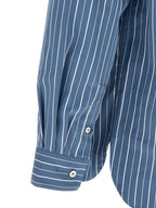 A.P.C. Blue Cotton Blouse