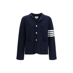 Thom Browne Blue Wool Oves Aries Full-Length Jacket