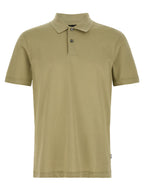 Hugo Boss Beige Cotton Polo Shirt