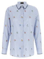 Etro Blue Cotton Blouse