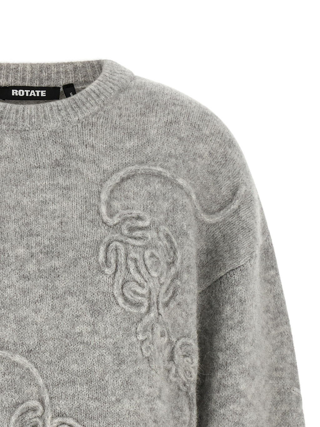 ROTATE BIRGER CHRISTENSEN Gray Wool Cardigan
