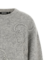 ROTATE BIRGER CHRISTENSEN Gray Wool Cardigan
