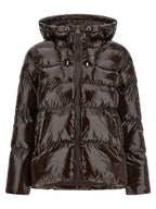 PINKO Brown Polyamide Full-Length Jacket