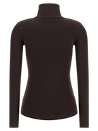 Elisabetta Franchi Brown Lycra Cardigan