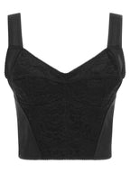 Dolce & Gabbana Black Polyamide Tank Tops