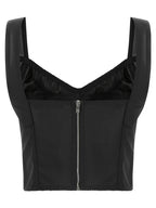 Dolce & Gabbana Black Polyamide Tank Tops