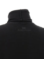 Elisabetta Franchi Black Lycra Midi Dress