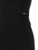 Elisabetta Franchi Black Polyamide Midi Dress
