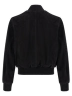 Ami Paris Black Goatskin Bomber