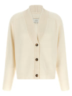 Loulou De Saison White Cashmere Cardigan