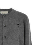 Ami Paris Gray Wool Cardigan