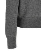 Ami Paris Gray Wool Cardigan