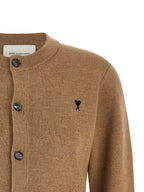 Ami Paris Beige Wool Cardigan
