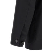 Lardini Black Cashmere Full-Length Jacket
