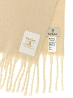 Barbour White Polyester Scarf
