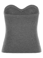 Jil Sander Gray Virgin Wool Blouse