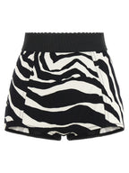 Dolce & Gabbana Bicolor Cotton Bermuda Shorts