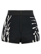 Dolce & Gabbana Bicolor Cotton Bermuda Shorts
