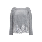Ermanno Scervino Gray Cashmere Sweater