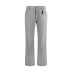 Ermanno Scervino Gray Cotton Boyfriend Jeans