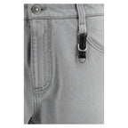Ermanno Scervino Gray Cotton Boyfriend Jeans