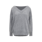 Ermanno Scervino Gray Cashmere Sweatshirt