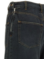 MM6 Maison Margiela Blue Cotton Flared Jeans