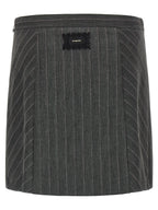 PINKO Gray Polyester Long Skirt