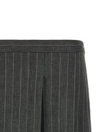 PINKO Gray Polyester Long Skirt