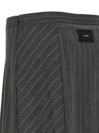 PINKO Gray Polyester Long Skirt