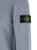 Stone Island Blue Virgin Wool Cardigan