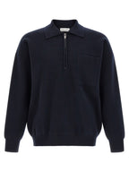 Roberto Collina Blue Merino Wool Polo Shirt
