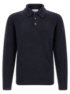 Roberto Collina Blue Cashmere Polo Shirt