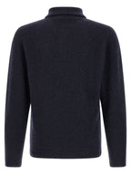 Roberto Collina Blue Cashmere Polo Shirt