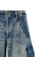 R13 Blue Cotton Jeans Denim