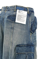 R13 Blue Cotton Jeans Denim