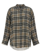 R13 Gray Cotton Blouse
