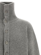 Extreme Cashmere Gray Cashmere Cardigan