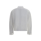 Max Mara White Cotton Dress Shirt