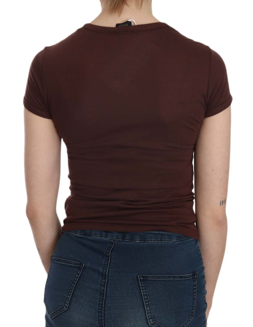 Brown Hearts Kurzarm Freizeit T-Shirt Top