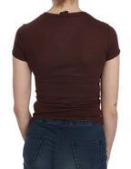 Brown Hearts Kurzarm Freizeit T-Shirt Top