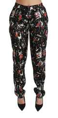 Black Silk Instrument Mid Waist Hose