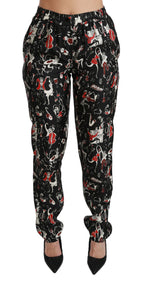 Black Silk Instrument Mid Waist Hose