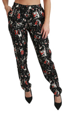 Black Silk Instrument Mid Waist Hose