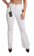 White Heart ausgestellte Stretch-Baumwollhose