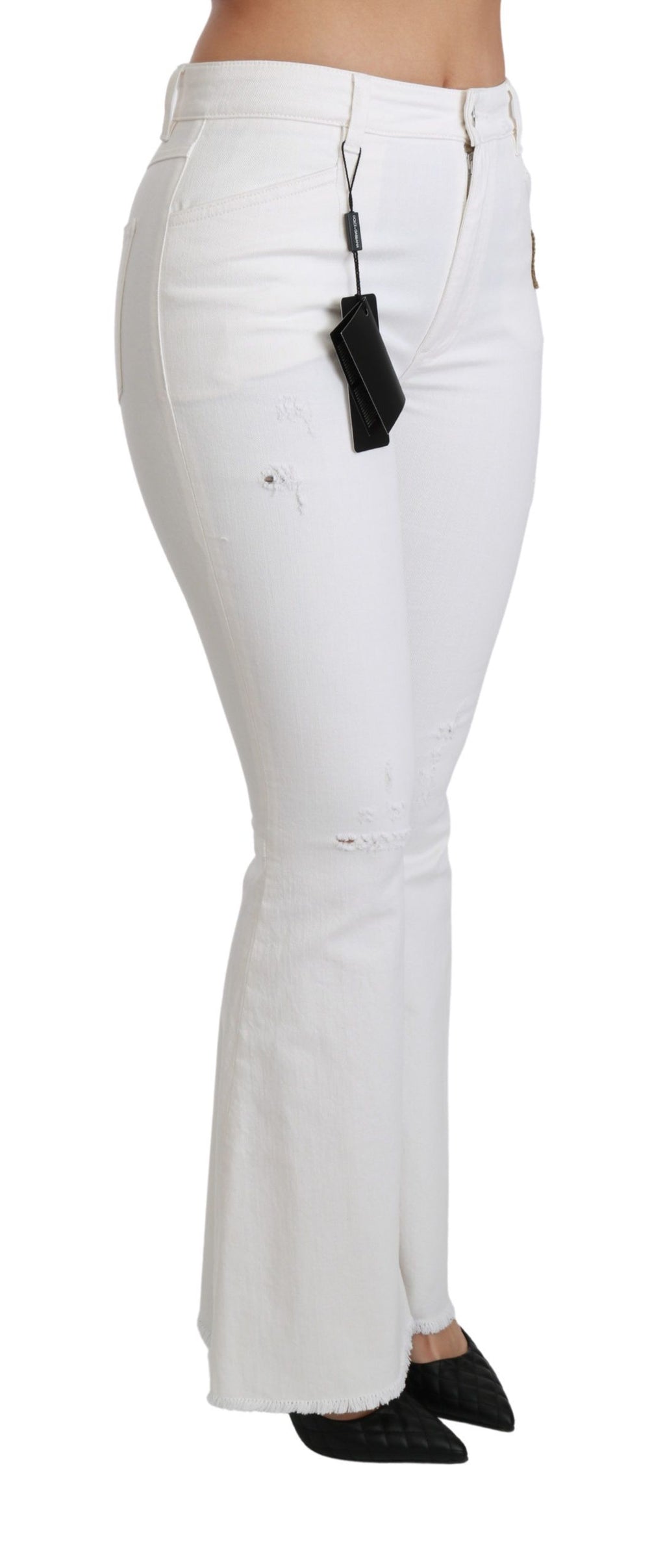 White Heart ausgestellte Stretch-Baumwollhose