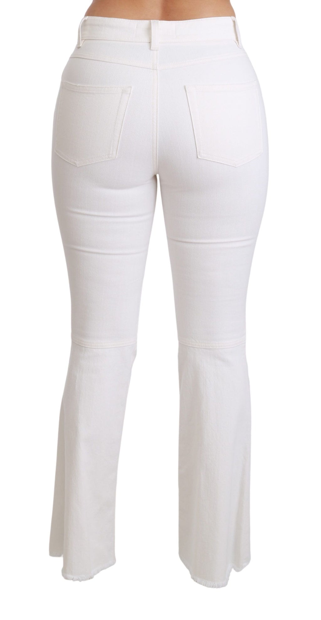 White Heart ausgestellte Stretch-Baumwollhose