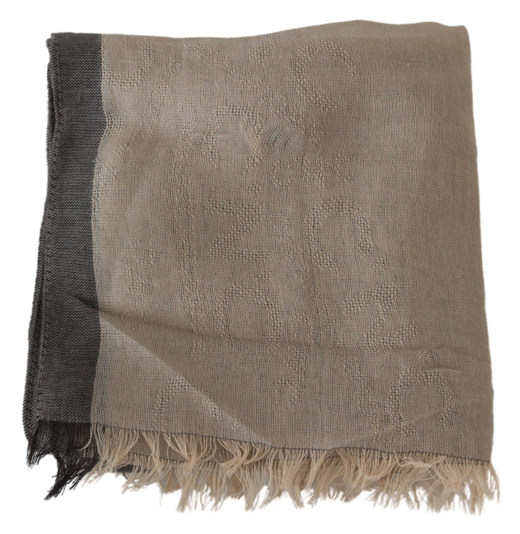 Beiger Baumwollschal für Damen